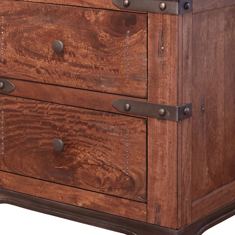  Table de chevet 2 tiroirs Cedarhall