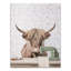 Vache au bureau, impression sur toile-117529636