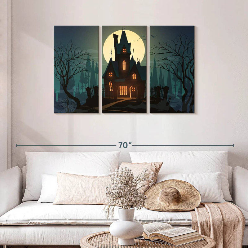Hitzel Halloween House, H 28 po x l 45 po