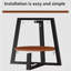 Round End Table, 19.69'' 2-Tier Side Table for Living Room, Bedroom-304423942