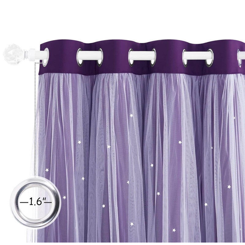 Blackout Curtain Pair, Purple