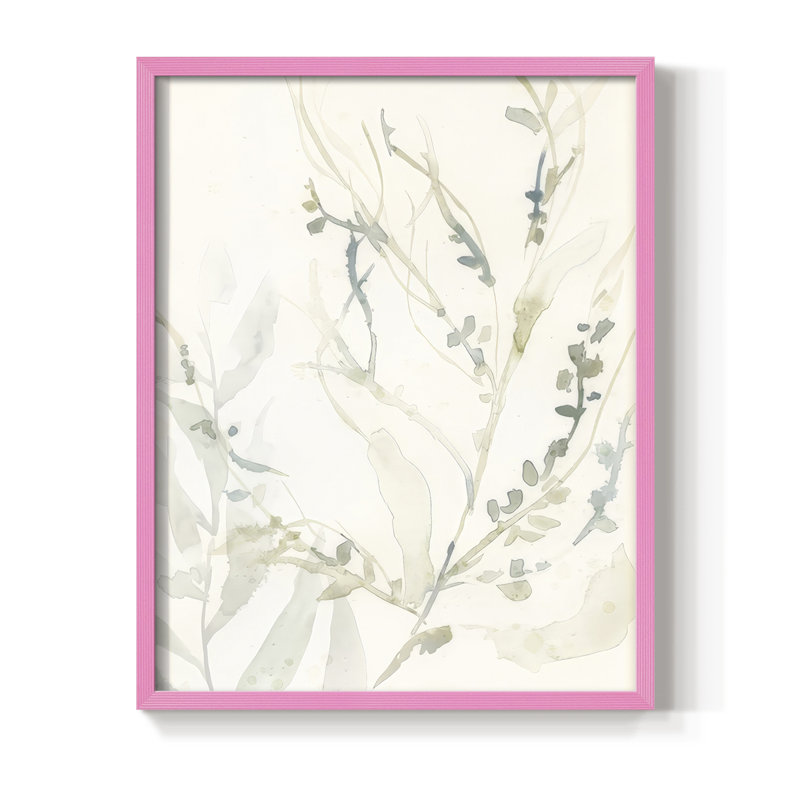 Impression encadrée Elegant Sea Koster II - bois massif, H 21 po x l 17 po, Rose