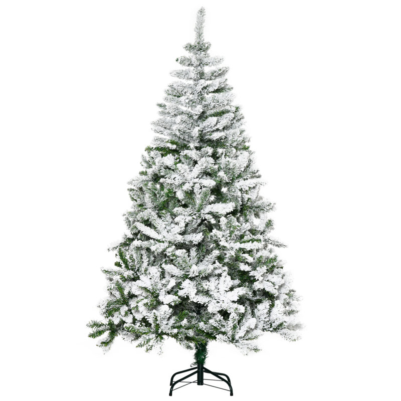 Arbre de Noël pin vert givré 7 pi 6 po H, 70.9"