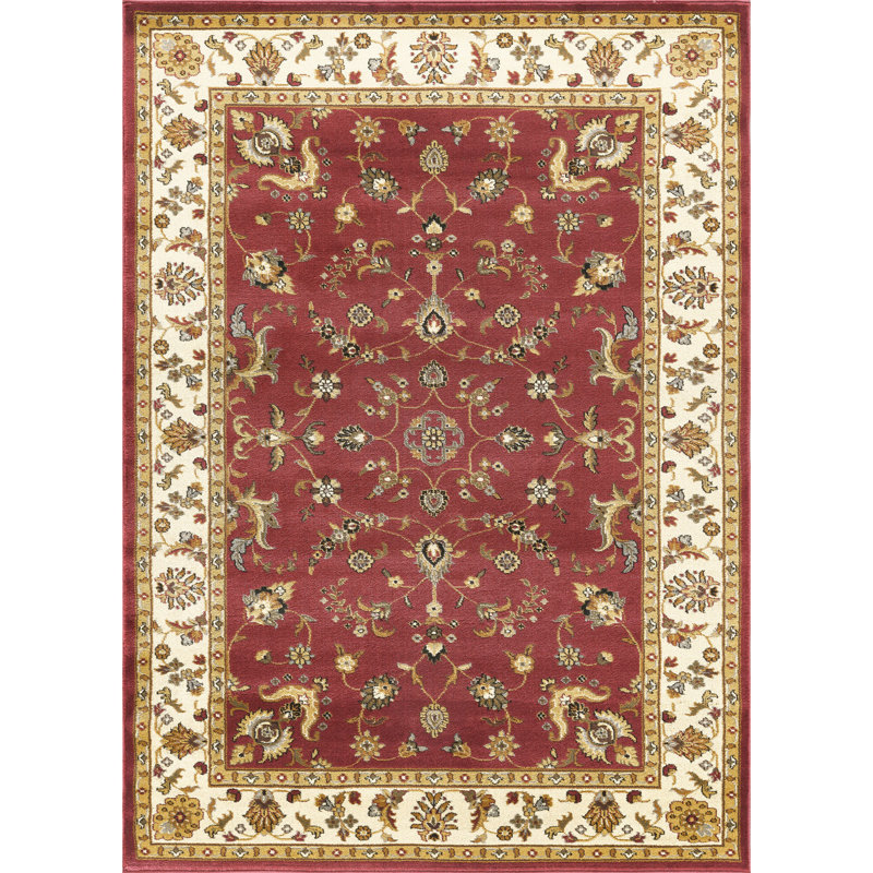 Classic Area Rug, Red, Rectangle 10'6" x 14'6"