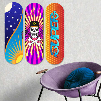 Superbe ensemble de peinture décorative en panneau de fibres à densité moyenne (3 pièces), imprimé UV, 27,6 x 27,6 pouces au total | 100% panneau de fibres à densité moyenne, épaisseur: 0,3 pouce | Parfait pour le salon, la chambre à coucher ou le bureau | Art mural accrocheur
