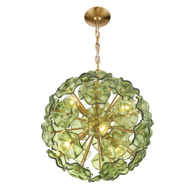 Alerte 18.25'' Aged Brass Chandelier