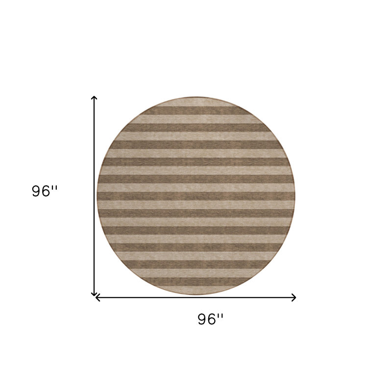 Tapis d'intérieur rond 8 po