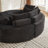 Dadrien 78.5-Inch Mid-Century Modern Futon With Corduroy Fabric And Neck Pillow Design-121793486