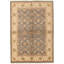 Tapis de zone en laine ushak 6 pi 1 po x 8 pi 9 po one-of-kind à la main noué la new age