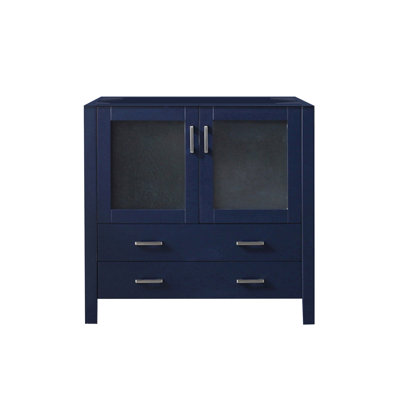 Meuble-lavabo bleu marine 36 po X P 18,25 po D