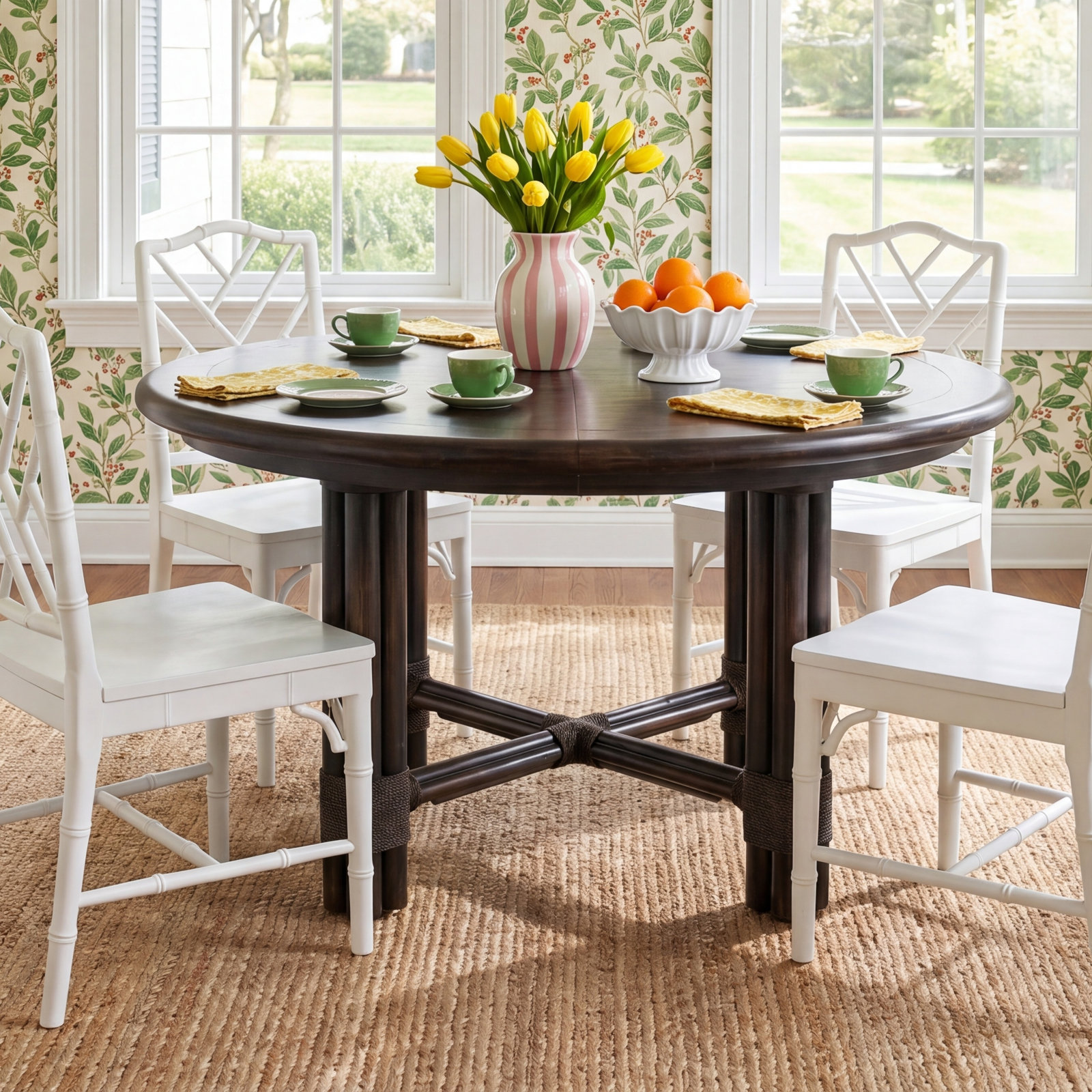 Retreat 54" Extendable Dining Table, Black Sand