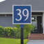 Classic Square Petite Address Sign Plaque with Lawn Stake-629808540-591250433