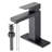 Bathroom Faucet Single Hole, Single Handle Stainless Steel Faucet For Bathroom Sink With Deckplate And Drain Assembly-121291036
