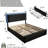 Upholstered Bed Frame with 4 Storage Drawers,LED Headboard,Heavy Duty Wood Slat Support-1996569243-1996569240