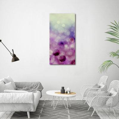 Violet Wheels - Wrapped Canvas Print