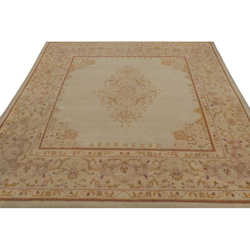 Hand Knotted Wool Area Rug