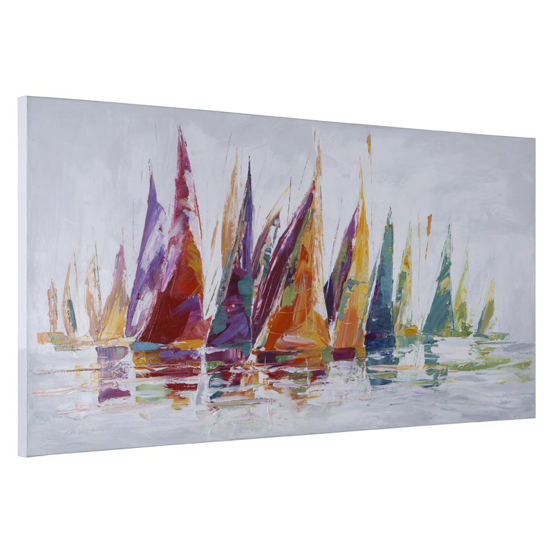 « arc-en-ciel afloat », impression sur toile