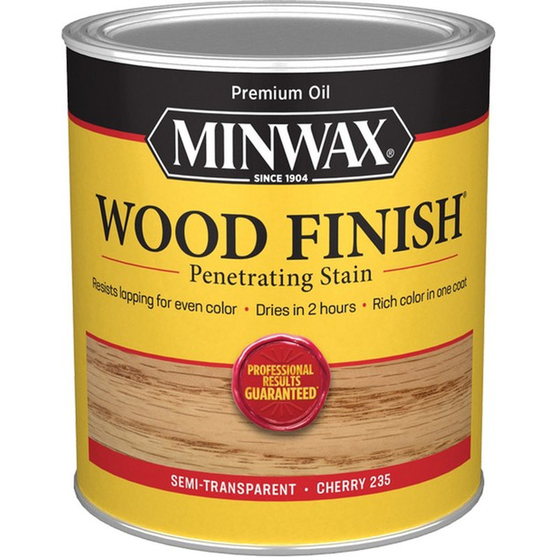 Minwax 70009 Qt Cherry 235 Semi-Transparent Stain-1PK