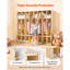8-Section Kids Coat Locker, Wooden Toddler Cubby Storage Organizer with 16 Hooks & Anti-Tip Kit, Modern Kid Coat Cubbies with 16 Small Open Storage Boxes for Home, Kindergarten, Daycare, Natural
