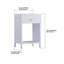 Wood Nightstand Bed Side Table Small Night Stand with a Drawer and a Bottom Shelf-1279884384