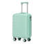 14 "/ 20" 2 pièces / ensemble dans un bagage à roulettes en ABS, avec serrure à combinaison, étui à cosmétiques 14 "(vert menthe)