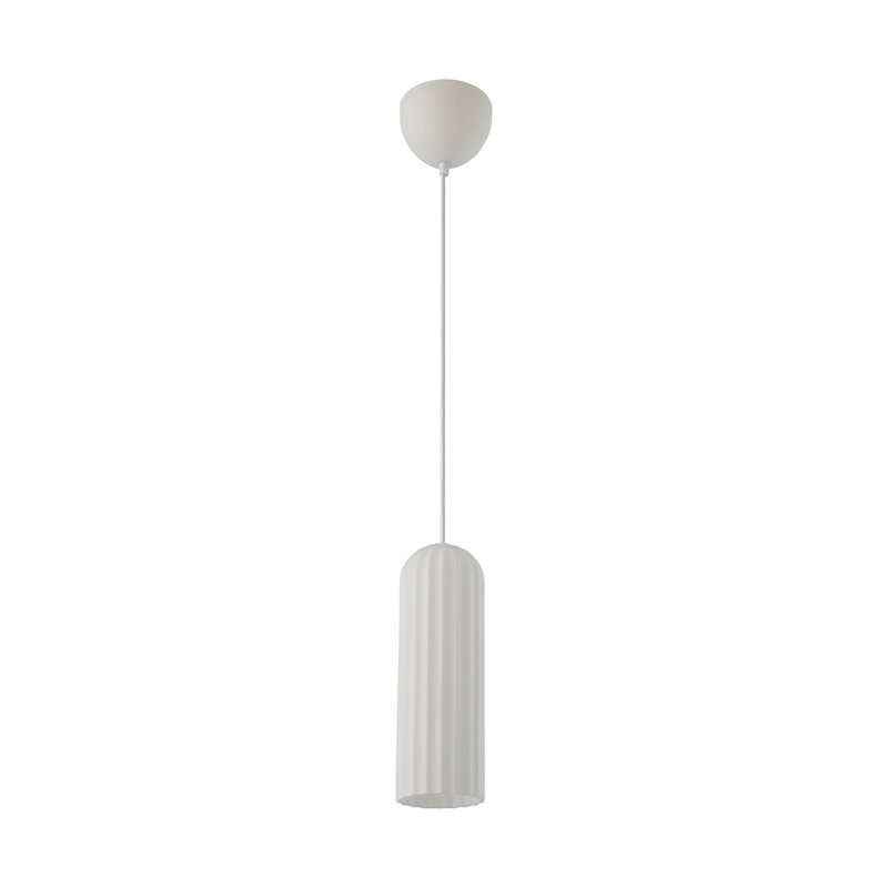 1 - Light Satin Pendant, White