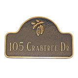 Lexington 1-Line Lawn Address Sign