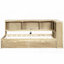 Lit de jour simple en bois massif et amp; Rangement, ports USB - couleur naturelle-45492662