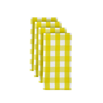 Polyester Plaid Square Napkin