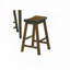 Ensemble de tabourets de bar sans dossier, pieds en bois-524060511-299211213