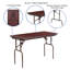 Table de banquet pliante en mélamine 24 po x 48 po Wofford-38328652