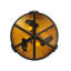 Rustic Lodge 4 - Light Semi Flush Mount