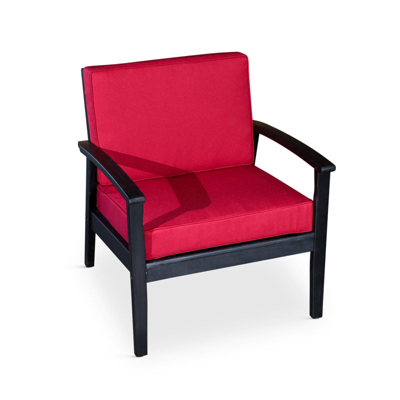 Chaise en eucalyptus à assise profonde, finition espresso, Bourgogne, Espresso