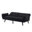 Canapé-lit futon convertible avec pattes en bois