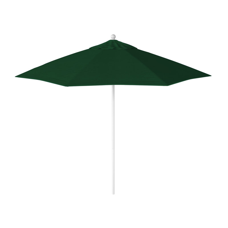 Parasol de marché commercial en aluminium 9 pi avec alvéolaire en oléfine, Performance vert forêt