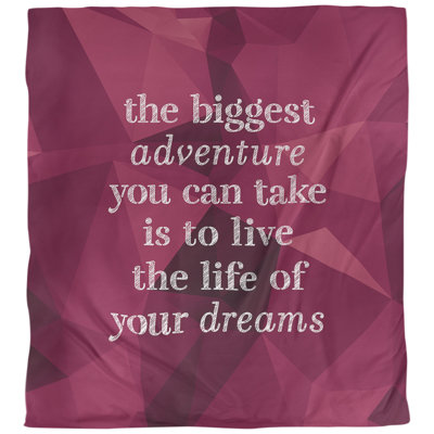 Housse de couette The Bigeste Adventure Quote