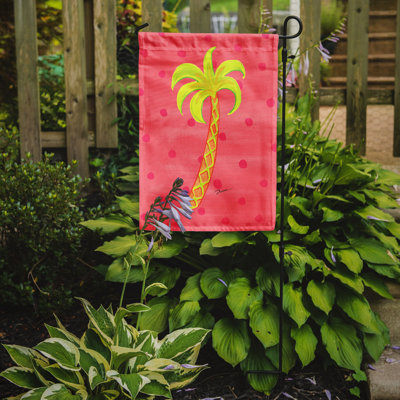 Drapeau de jardin 2 côtés palmier tree