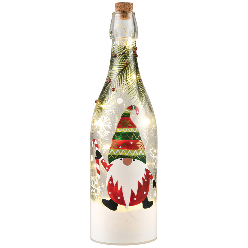 Éclairage de bouteille très joyeux gnome