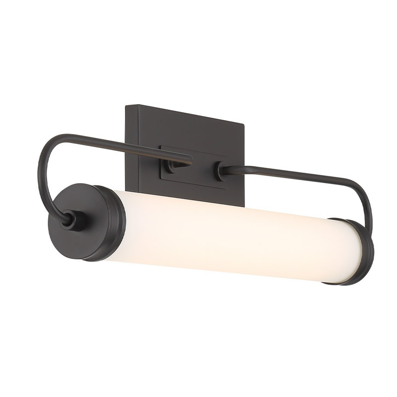 Meuble-lavabo 1 lumière 25,25 po Tellie, Noir, noir, noir, noir