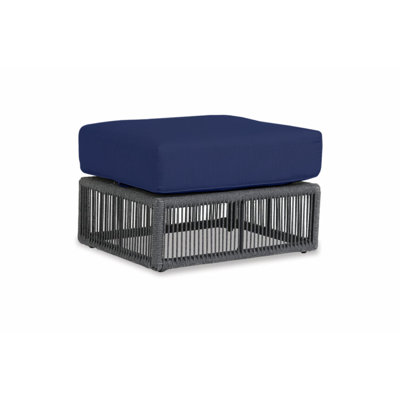 Milano Ottoman with Sunbrella Cushion -  Sunset West, SW4101-OTT-8076