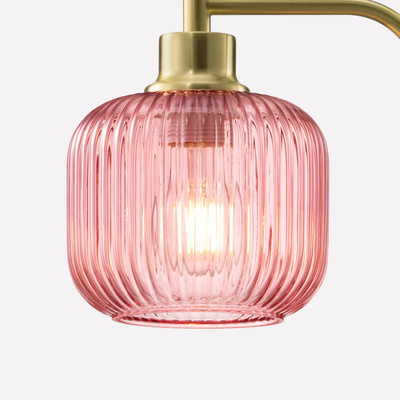 18.5" Dimmable Table Lamp With Usb And Touch Control, Pink