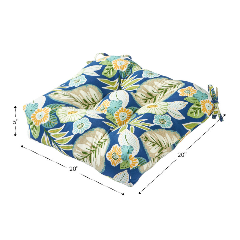 Shipton Outdoor 20'' Dining Chair Seat Cushion, Marlow, 2