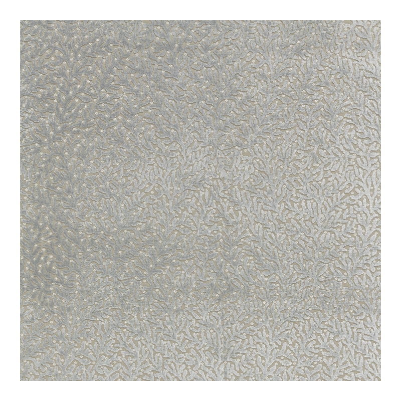 Jardin Corallina Velvet Fabric, Blue Mist