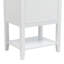 Meuble-lavabo de 20 po avec lavabo, armoire de salle de bain avec porte à fermeture douce, support de rangement et tablette ouverte, blanc (ancien SKU: WF308492AAK)
