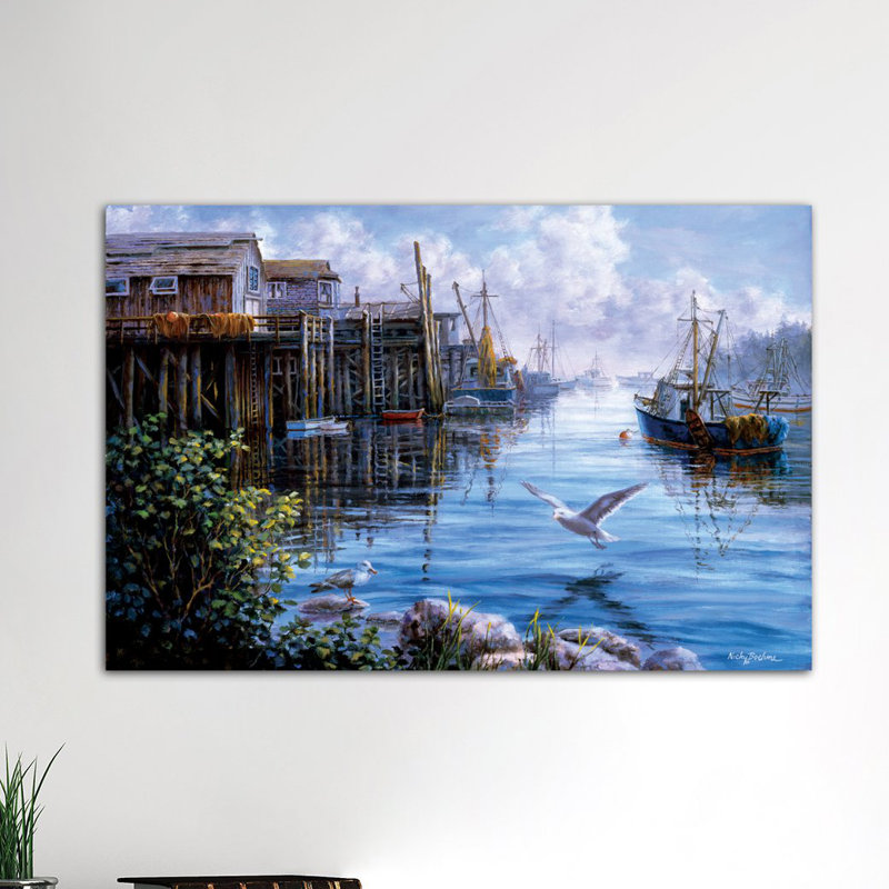 «Bird Eye View», reproduction d'art sur toile, H 8 po x l 12 po x P 0,75 po, Toile tendue, Pas de tapis