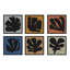 Floral Abstracts by Romina Gadler - 6 Piece Single Structure Frame Print Wall Art Set-436543394-436543406