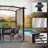 10' X 10' Outdoor Pergola, Patio Pergola With Retractable Canopy, Metal Top Pergola