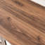 Buffet à double porte, conception en miroir, noyer foncé seadrift foncé, plateau de table spacieux, pieds en bois massif, décorations, intérieur,