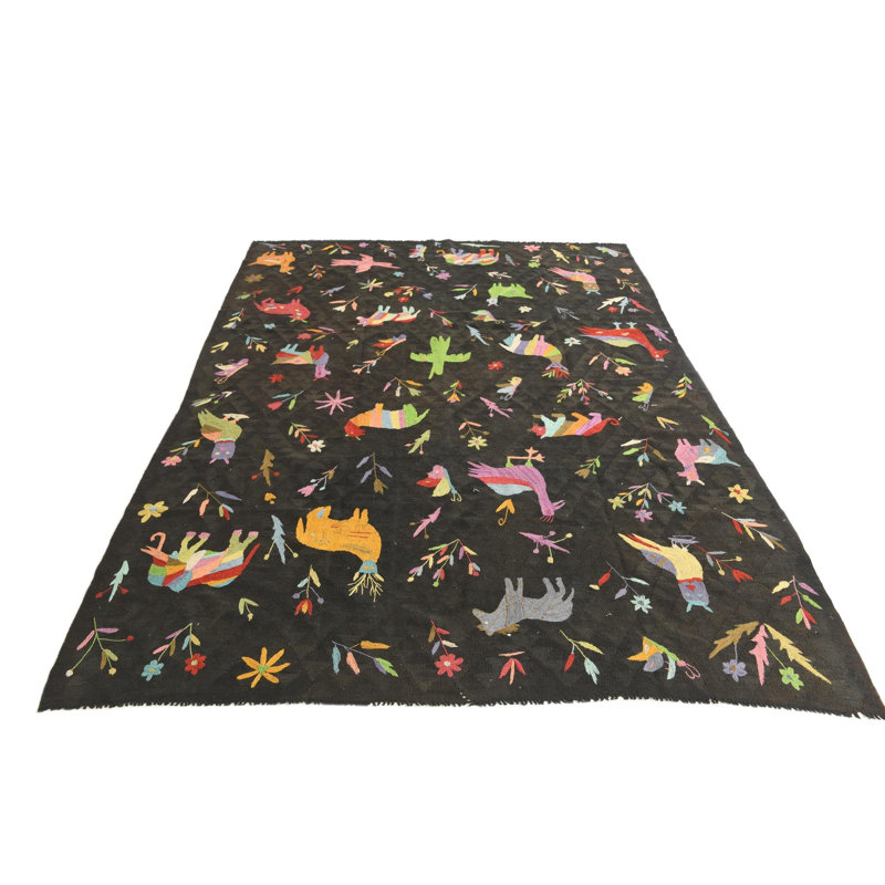 Tapis brun foncé 6 po x 9 po