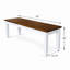 Ensemble de salle à manger rectangulaire de 59 pouces avec banc Halvorsen Traditional, 59 po, finition chêne foncé / bois d'hévéa massif